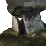 The original model of Maen-y-Bardd was missing the underneath of the capstone because no photographs covered that area.